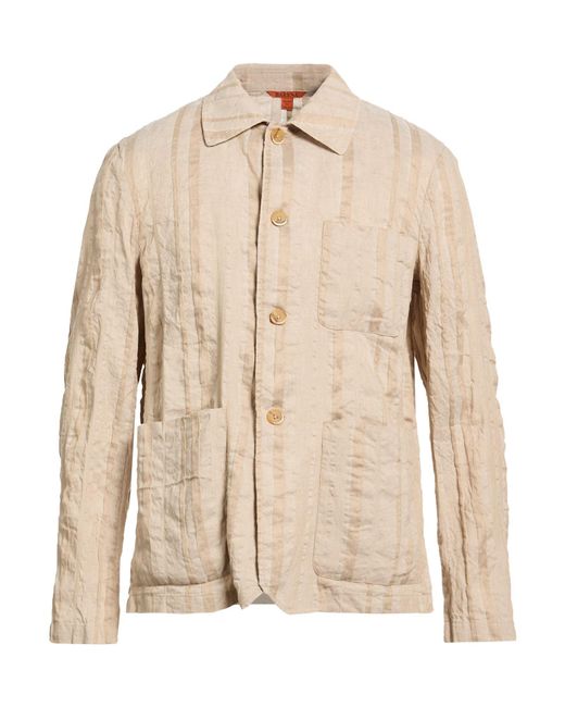 Barena Natural Sand Jacket Linen, Cotton for men