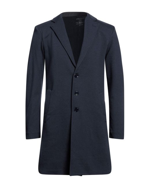 Majestic Filatures Blue Overcoat & Trench Coat for men