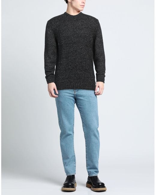 Liu Jo Black Sweater Cotton, Acrylic, Polyester, Wool, Alpaca Wool for men