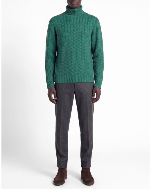 Zanone Green Turtlenecks for men