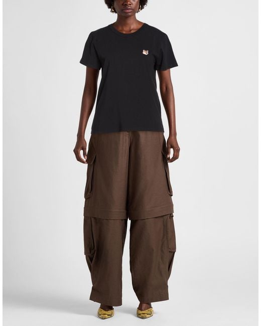 Maison Kitsuné Black T-Shirt Cotton