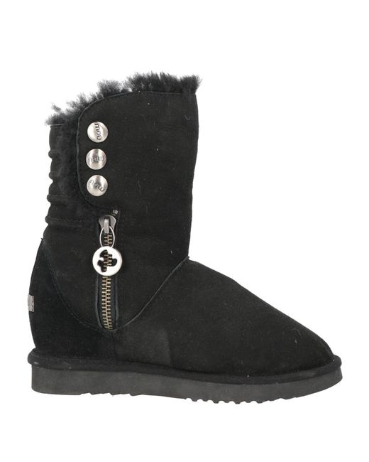 Mou Black Ankle Boots
