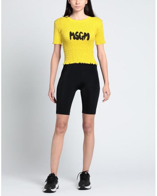 MSGM Yellow T-shirt