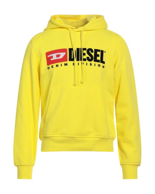 DIESEL Yellow Sweatshirt for men