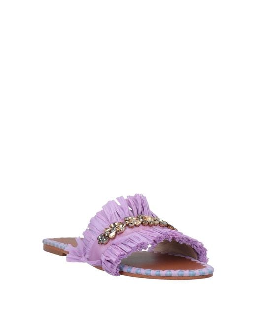 De Siena Purple Sandals