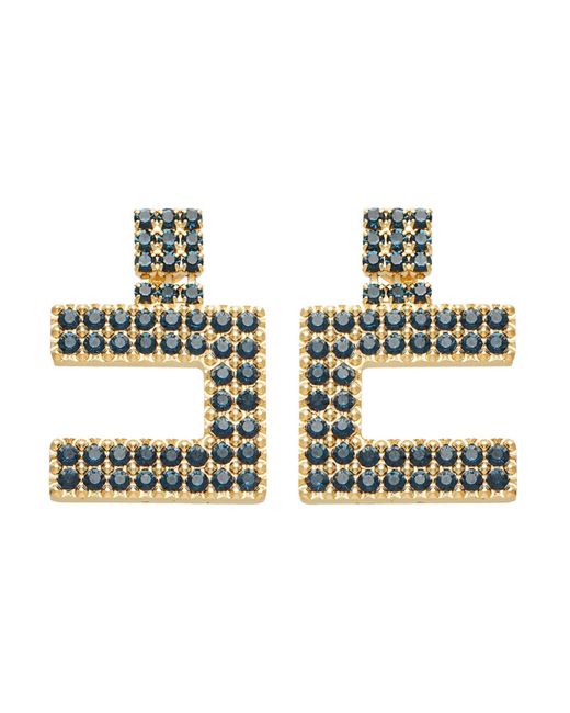 Elisabetta Franchi Metallic Earrings Metal