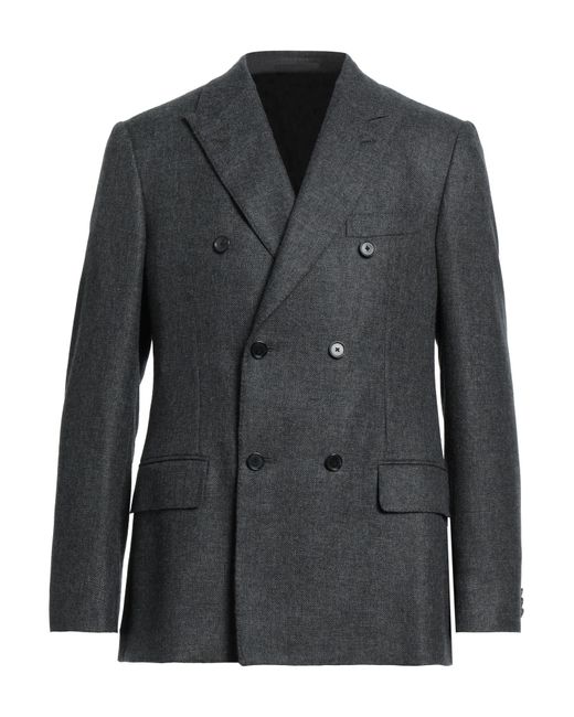 Caruso Black Suit Jacket for men