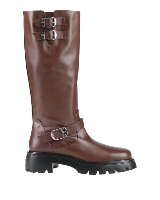 Stuart Weitzman Brown Boot Leather