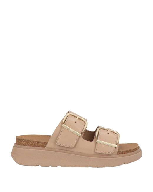 Fitflop White Blush Sandals Leather, Rubber