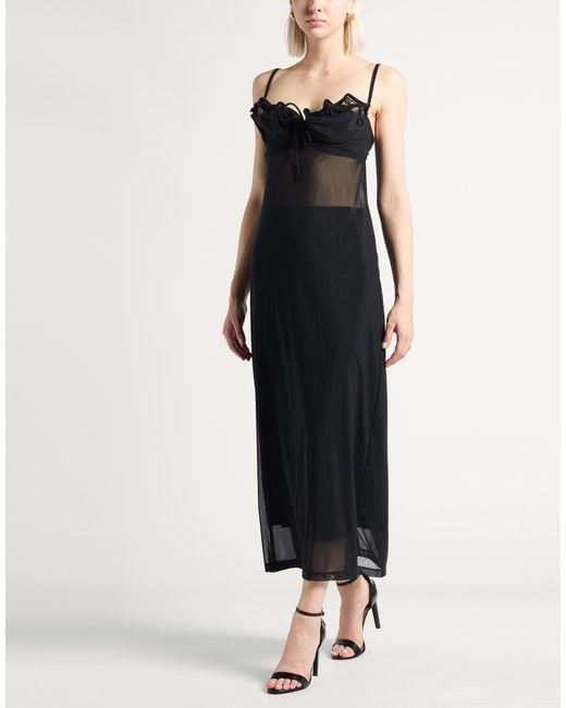 Y. Project Black Midi Dress Polyamide, Elastane