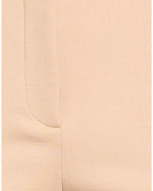 Agnona Natural Pants Wool, Polyamide