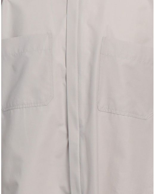 Covert Gray Jacket Polyester, Cotton for men