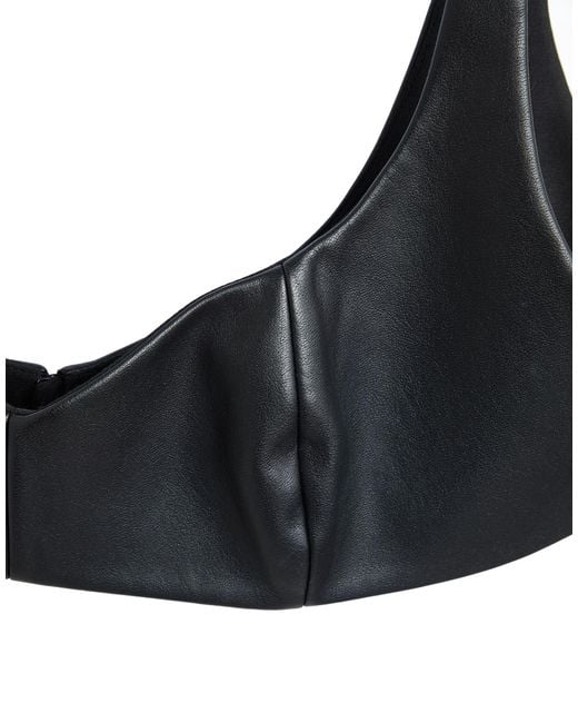 Safiyaa Black Top Polyester, Polyurethane