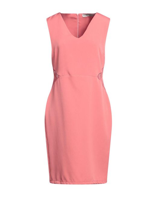 Boutique De La Femme Pink Midi Dress