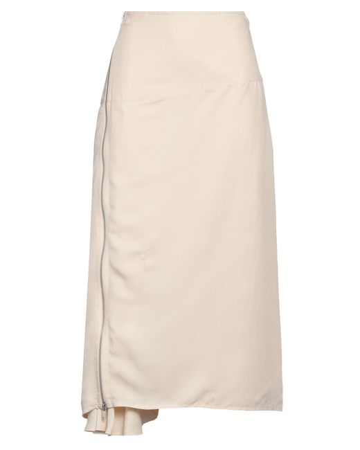 Jil Sander Natural Midi Skirt