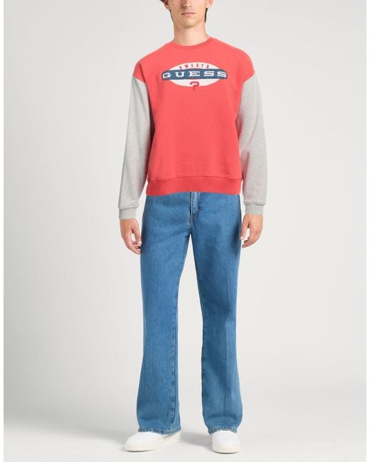 Guess Pink Sweatshirt Cotton, Polyester for men