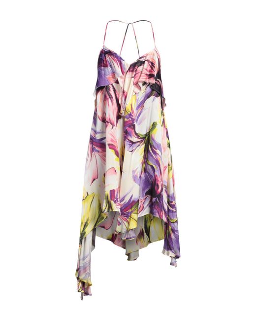 Manila Grace Pink Mini Dress Viscose, Polyester