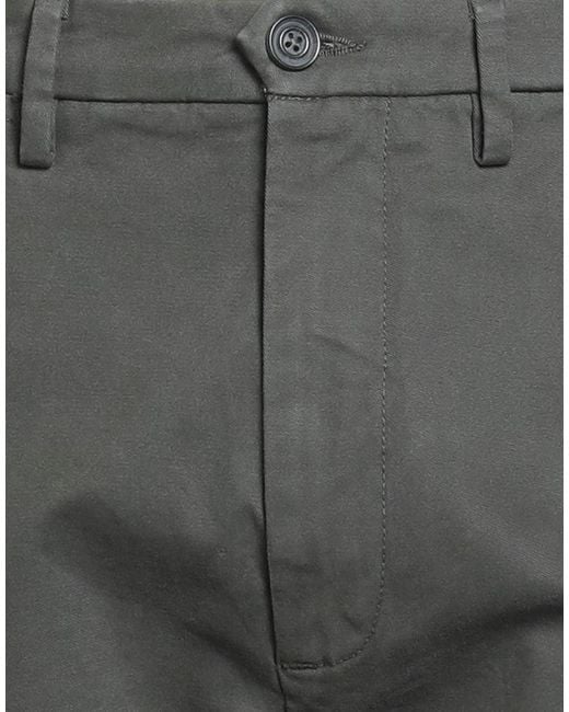 Pence Gray Pants Cotton, Elastane for men