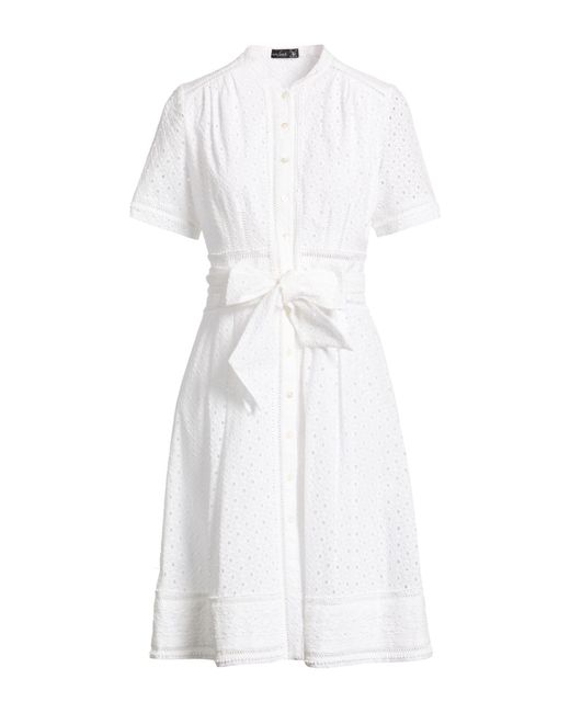 Van Laack White Midi Dress Cotton