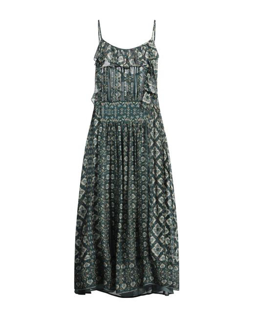 Isabel Marant Green Midi-Kleid