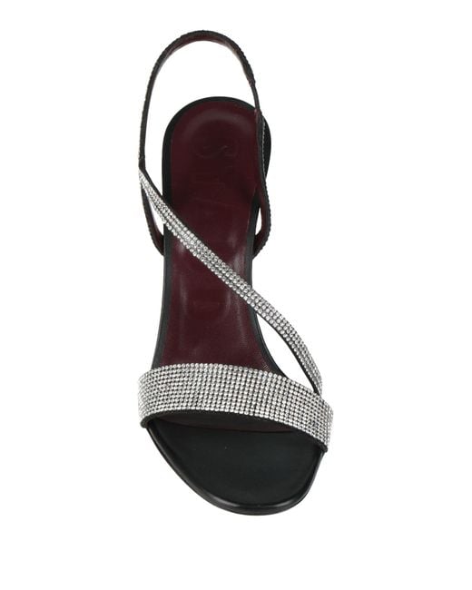 Staud Metallic Sandals Leather