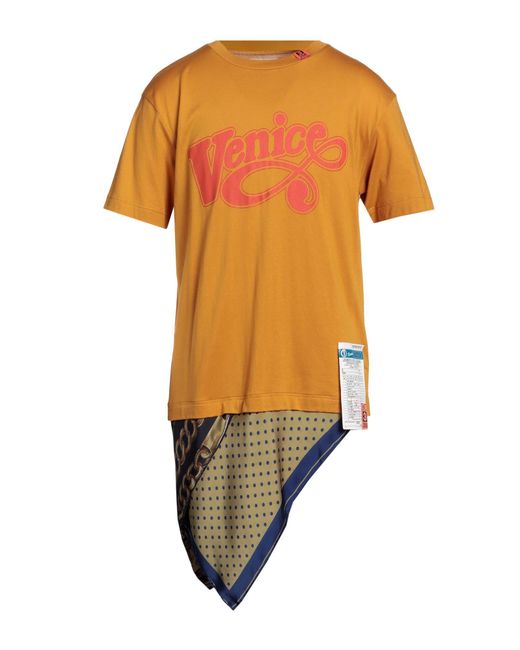 Maison Mihara Yasuhiro Orange T-shirt for men