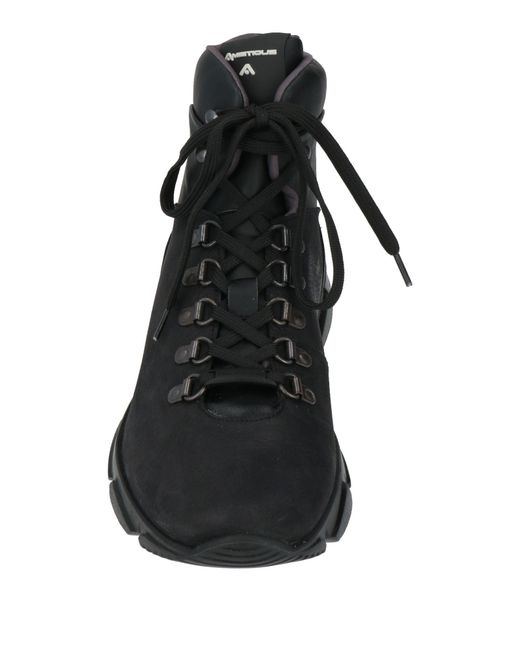 Ambitious Black Ankle Boots Leather for men