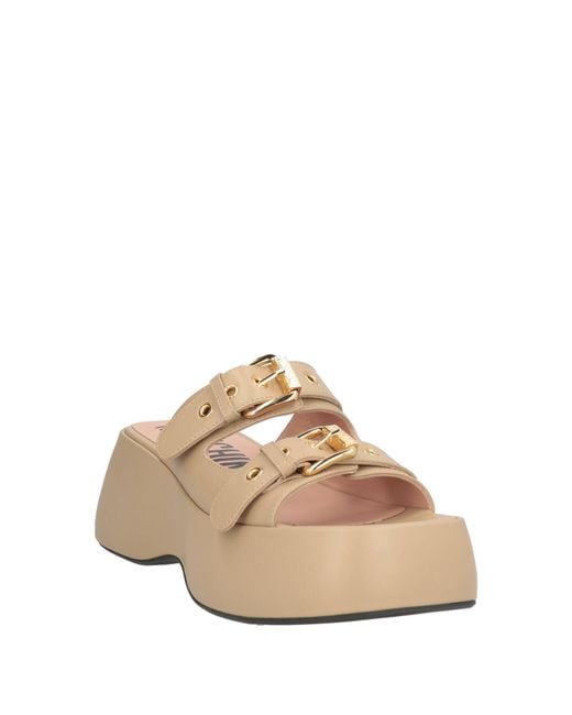 Moschino Natural Sandals