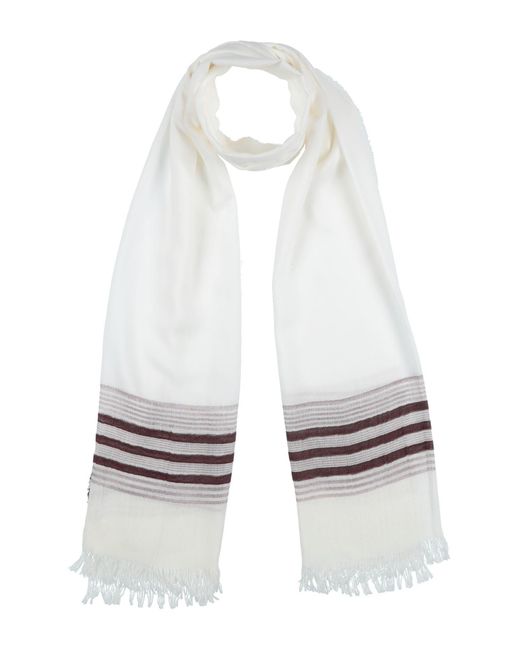Dondup Scarf in White for Men | Lyst