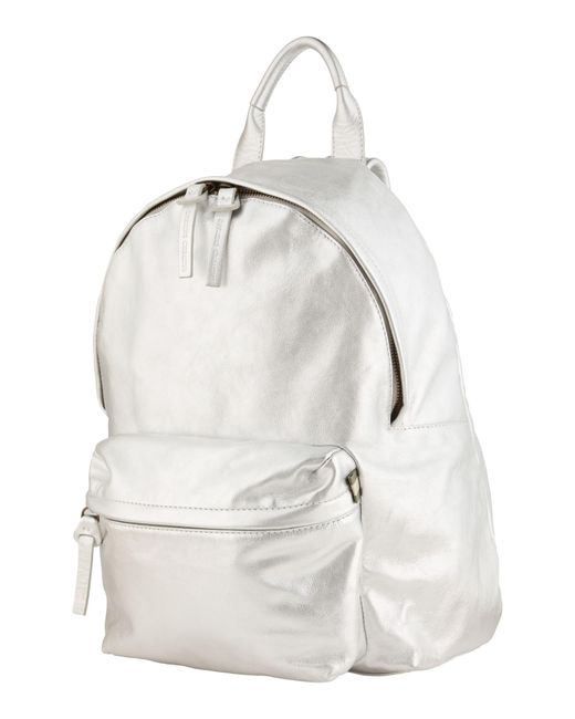 Officine Creative White Backpack Leather