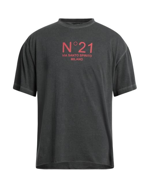 N°21 Black T-shirt for men