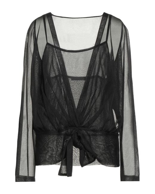 Alberta Ferretti Black Top Viscose, Polyester