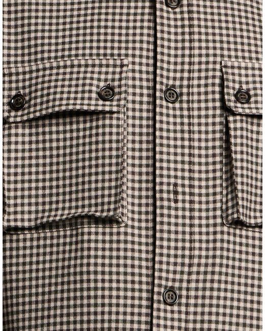 Paolo Pecora Gray Dark Jacket Polyester, Viscose, Wool, Elastane for men