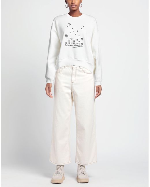 Maison Margiela White Sweatshirt