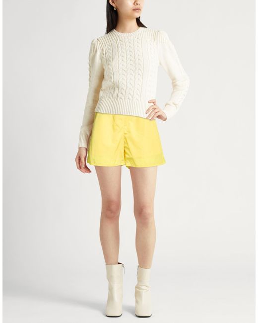 Jil Sander Yellow Shorts & Bermuda Shorts Polyamide, Cotton