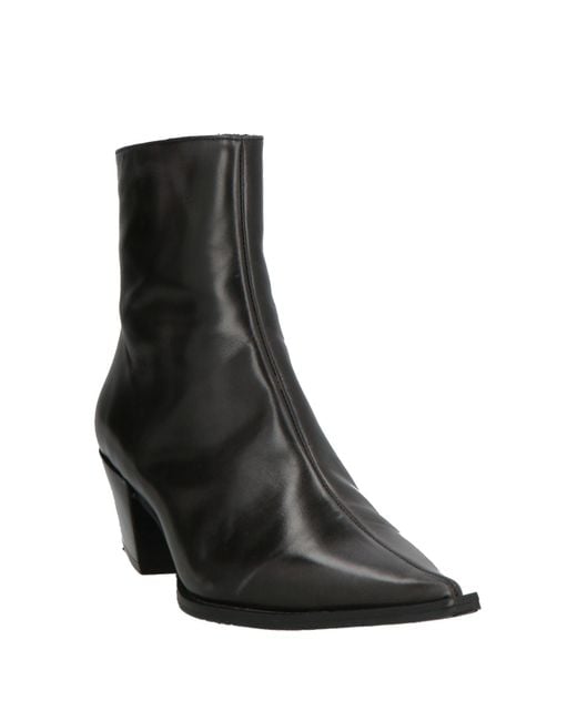 Ras Black Ankle Boots Leather