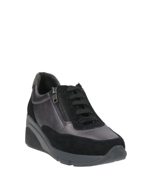Cinzia Soft Black Sneakers Leather