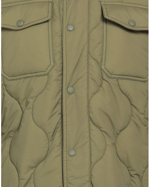 AIMÉ LEON DORE x WOOLRICH Green Puffer for men