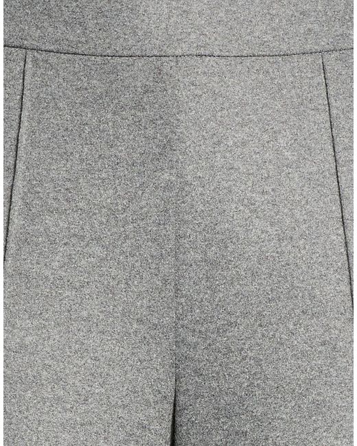 Cambio Gray Pants Polyester, Wool, Elastane