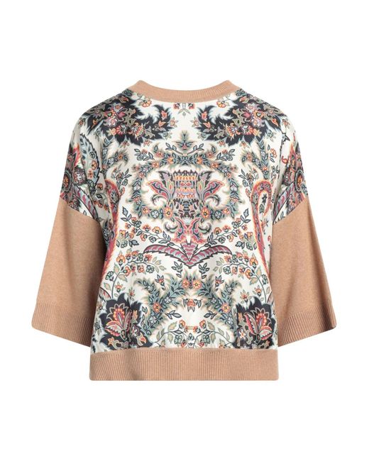 Etro Natural Sweater Wool, Viscose, Cashmere, Silk