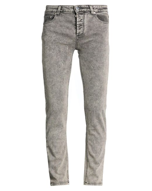 Fedeli Gray Jeans Cotton, Elastane for men