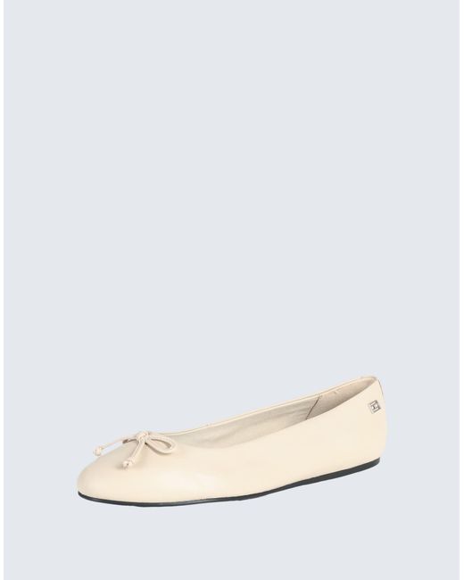 Tommy Hilfiger Natural Ballet Flats