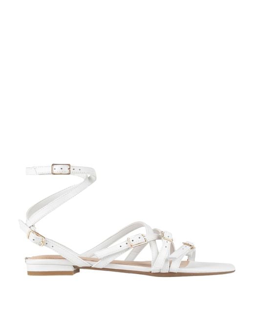 Guess White Sandals
