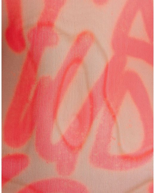 Acne Pink Top Polyester, Elastane