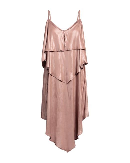 Marc Ellis Pink Camel Mini Dress Polyester