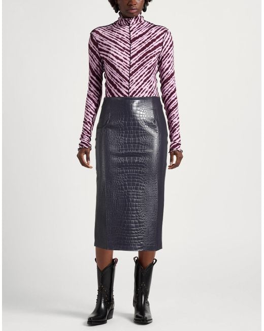 La Petite Robe Di Chiara Boni Blue Midi Skirt