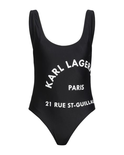 Karl Lagerfeld Black One-piece Swimsuit
