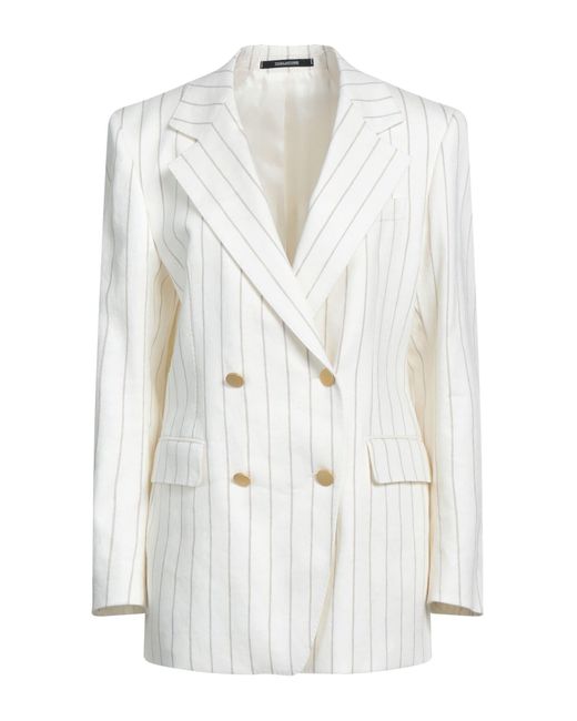 Tagliatore 0205 White Suit Jacket