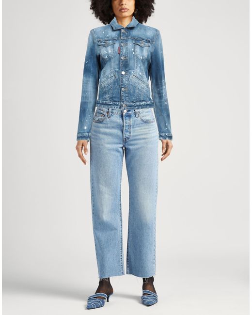 DSquared² Blue Denim Outerwear