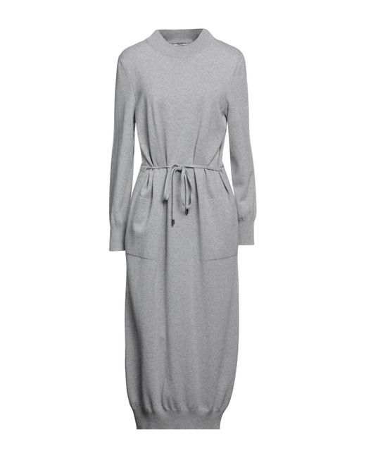 Peserico Gray Midi Dress